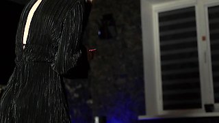 Blonde babe britney braces solo dildo masturbation