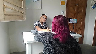 A Hot Interview with Her Big Tits and Ass