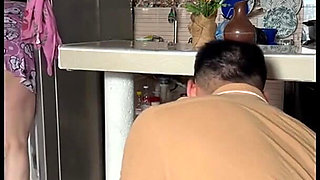 My Real Stepmom in the Mature Kitchen Masturbates I Penetrate Her Delicious