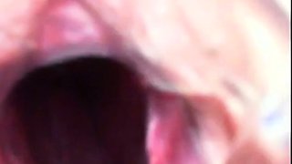 Close-up Webcam Footage of Her Hairy Vagina