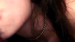 Cute Skinny Asian Teen with Big Boobs gives Titjob to Step Dad