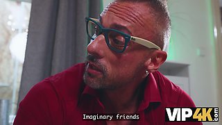 VIP4K. The virtual game ends with a real Cumshot from His Daddy