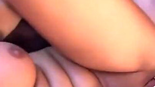 Redhead mature gets sprayed on her tits