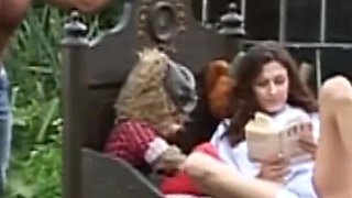 Fabulous girl fucking outdoors