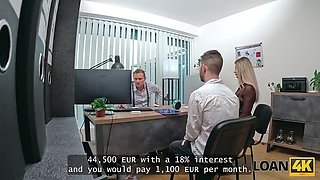 Loan Office Fuck: Czech Wife Anna Sin Gets Hardcore Bank Sex with Stranger While Cuckold Husband Watches HD