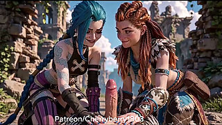 Jinx and aloy - lesbian