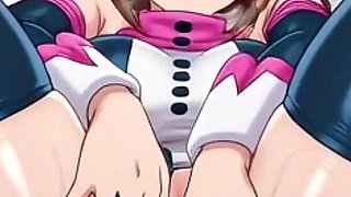 Uraraka Virgin Squirting Pussy