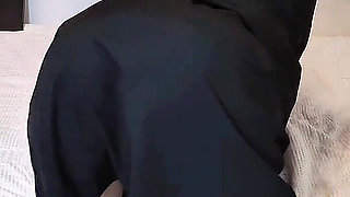 A Naughty Malaysian Hijabi Girl Doing Porn Showing off Her Ass in Abaya