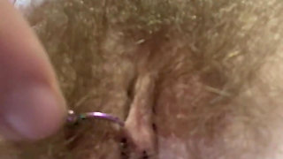 Hairy Pussy Heaven as I Fiddle and Twiddle My Beautiful Bush!