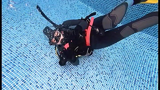 Scuba Agent Lucy Returns Underwater Diver Searches for Secret Device