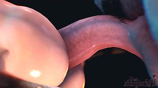 Immense Beef whistle 3some with 2 Mind-blowing Femmes