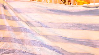 Cute curly brunette solo webcam masturbation