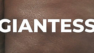 Enormous African Giantess Ass Swallows, Crushes & Grinds Tiny White Doll Man
