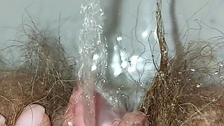 Pissing Woman, Hairy Pussy Pissing