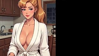 StepmomArt Delivers Slippery Hentai JOI Instructions to Big-Titted Big-Butt Stepmom