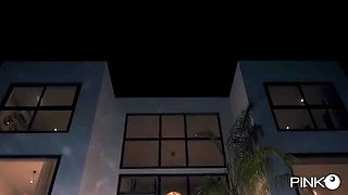 Anal Threesome with Lady Ana: Poolside Squirting and Big Cock Action