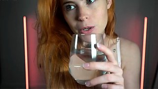 Chloe Wildd fit redhead with big tits and slim nylon legs