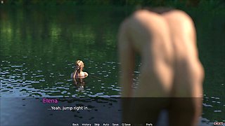 Step Sister Having Fun With Stepbro In The Lake Water