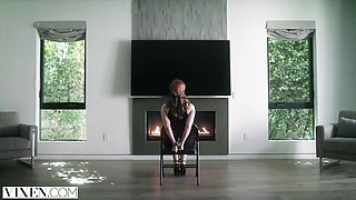 Vixen featuring Sheri Vi and Ella Hughes's spanking action