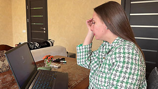 Messy Sneezing Secretary at Work