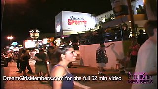 Upskirts hooters & girl cunny spring break cancun