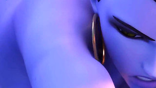 Widowmaker From Overwatch - Sniper Mission Failed Because of Big Cock - Doggystyle & Beach Jack-o Pose Big Ass Fuck 3D