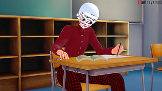 Teacher Rossweisse sends me to detention to give me a blowjob - DXD NTR Madness Series