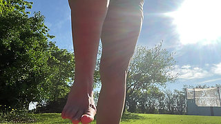 Feet Outdoors