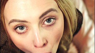 Cute British Blonde Lottie Lou POV Blowjob