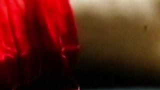 Blonde teen is tied up and fucked by two older guys