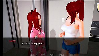 Steamy adult visual novel featuring 3D erotic stories with hot redheads and blondes