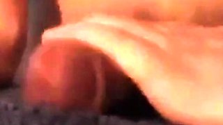 Amateur Masturbates With Towel