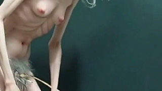 Old Granny Public Pissing in Bucket - Hairy Wet Pussy & Real Orgasm