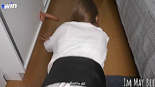 The Boss Came Angry From A Encounter And Banged His Secretary In All Her Holes ( Two