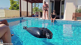 Pool Party with Our Rubber Toy