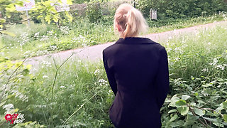 Blonde Slut! a Quickie Just off the Road!