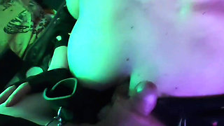 Mistress Domina pov blowjob slave finished on her big tits. Full scene on faphouse