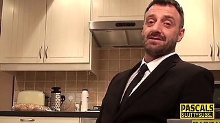Big uber-sexy slave sucks Pascal White