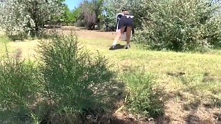 Stepfather Took His Graduate Stepdaughter to the Forest and Taught Her to Suck and Fuck, Because She Is Already 18