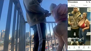 Mz D4ni Humping On The Balcony