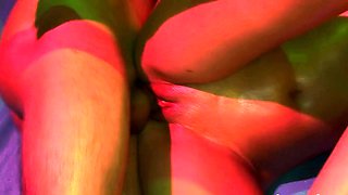 Wild Oiled Orgy with Deepthroat and Massive Tits