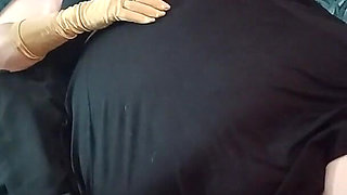 BBW Bat Girl Masturbates for You with Her Golden Gloves on!