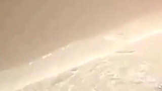 White Swimsuit Tied Straight Leg Binding