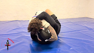 Kourtneyinked Vs Masked Rider - Submission Wrestling Showdown