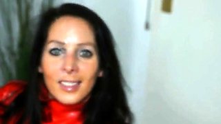 Red Latex Blowjob Amateur Video