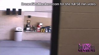 Freaky ginger gets bare at a park & a classroom