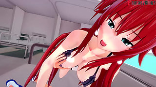 Akeno Joins a Threesome with Rias Gremory - Dxd Ntr Madness Series