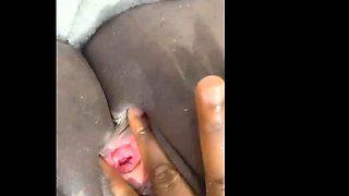 Dildo and pussy close up masturbation