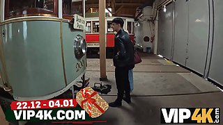 VIP4K. She Sold her Pussy to a stranger and Made her Boyfriend Watch