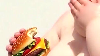 Intense Feeding Session - SSBBW Humiliates and Fattens Thin Girl
